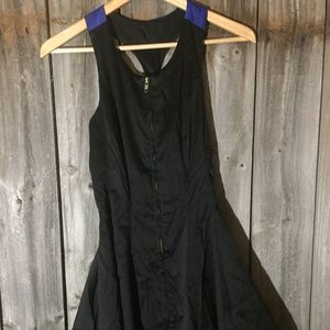 Ark & Co Swing Halter Little Black Dress Silky